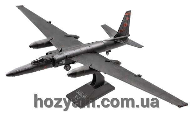 Металевий 3D конструктор "Американський літак-розвідник U-2 Dragon Lady" Metal Earth MMS214 від компанії hozyain. com. ua - фото 1