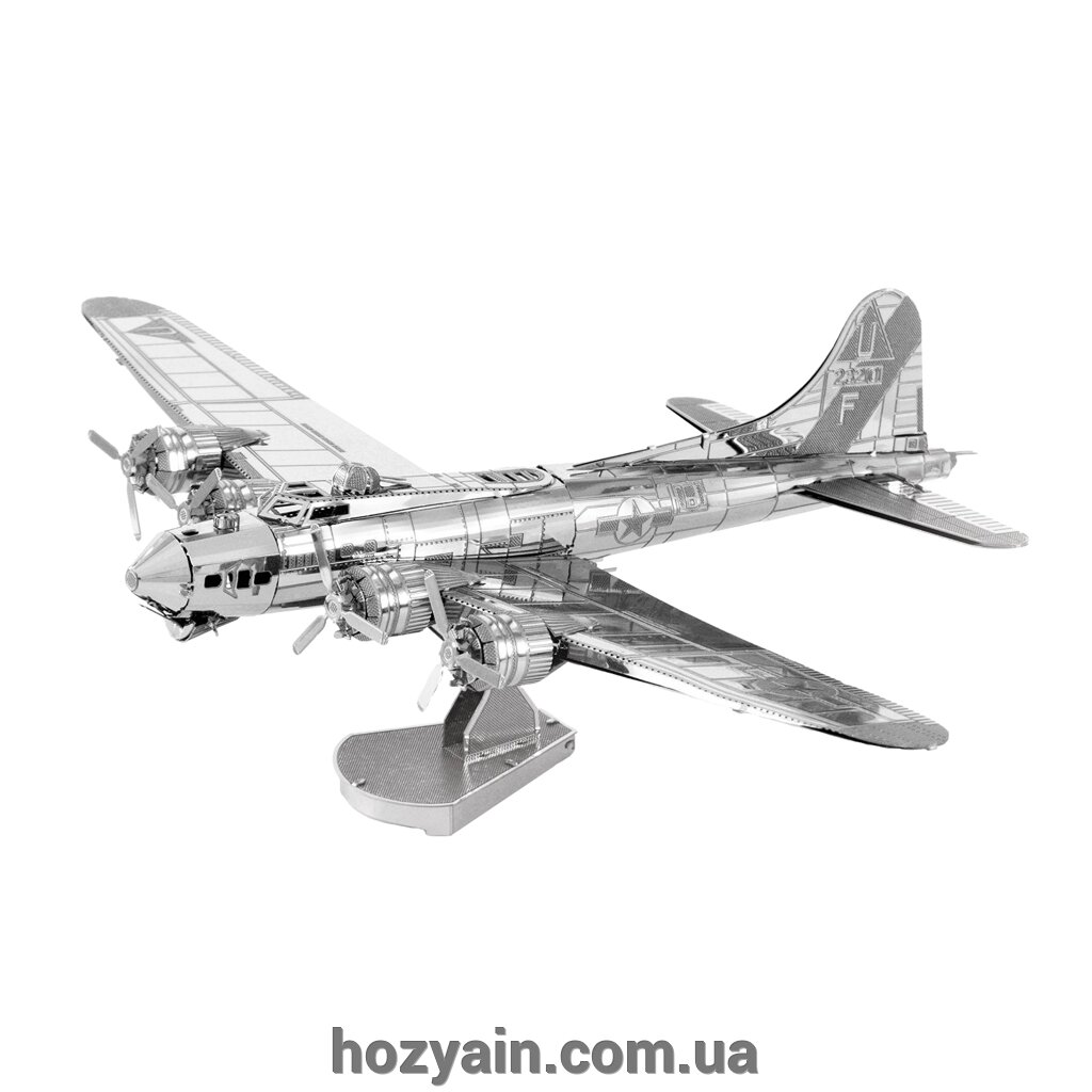 Металевий 3D конструктор "Бомбардувальник B-17 Flying Fortress" Metal Earth MMS091 від компанії hozyain. com. ua - фото 1