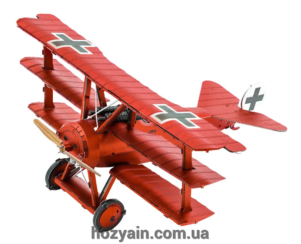 Металевий 3D конструктор "Fokker Dr. I Triplane" Metal Earth MMS210 від компанії hozyain. com. ua - фото 1