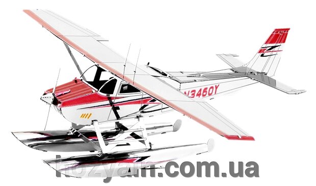 Металевий 3D конструктор "Літак Cessna 182" Metal Earth MMS111 від компанії hozyain. com. ua - фото 1