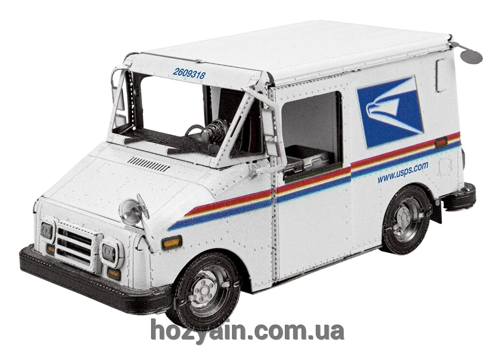 Металевий 3D конструктор "Поштовий автомобіль USPS LLV" Metal Earth MMS468 від компанії hozyain. com. ua - фото 1