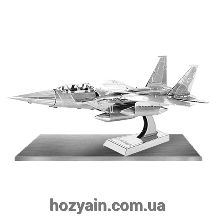 Металевий 3D конструктор "Винищувач F-15 Eagle" Metal Earth MMS082 від компанії hozyain. com. ua - фото 1