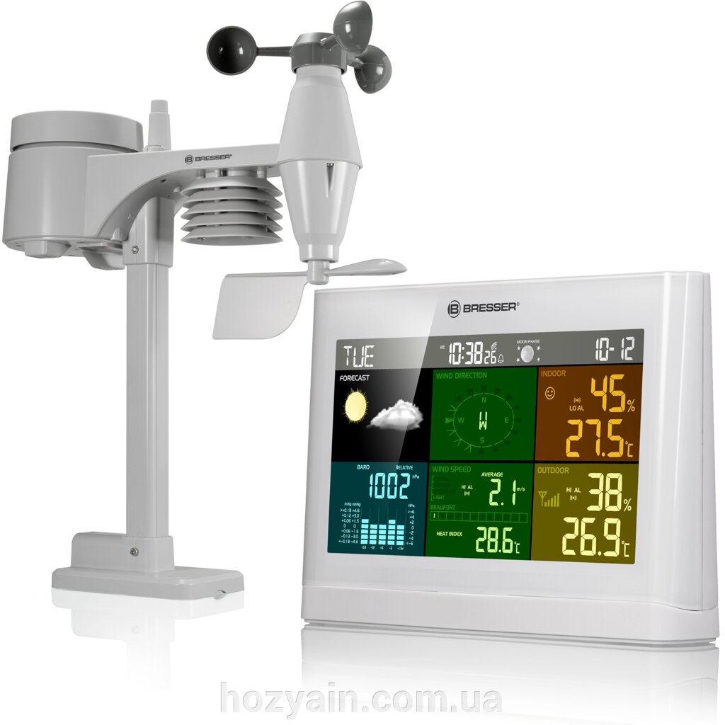 Метеостанція Bresser 5-in-1 Comfort Weather Center White (7002550GYE000) від компанії hozyain. com. ua - фото 1