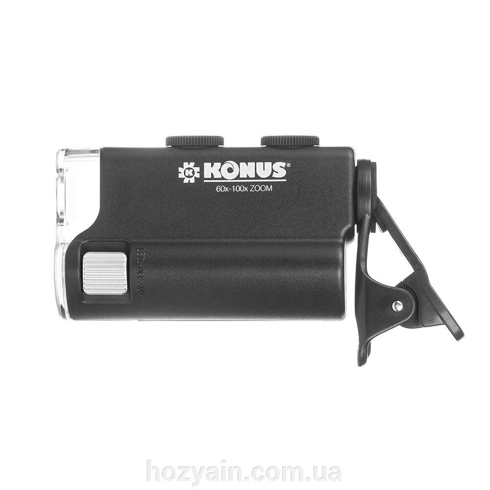 Мікроскоп KONUS KONUSCLIP 60x-100x для смартфона від компанії hozyain. com. ua - фото 1