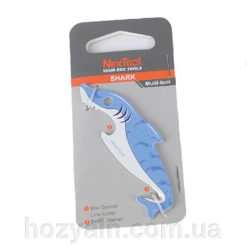 Міні-Мультитул NexTool EDC box cutter Shark KT5521Blue від компанії hozyain. com. ua - фото 1