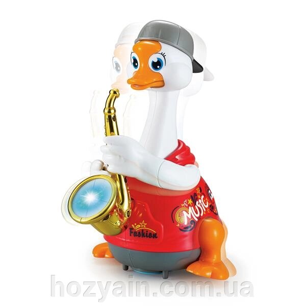 Музична іграшка Hola Toys Гусак-саксофоніст червоний (6111-red) від компанії hozyain. com. ua - фото 1