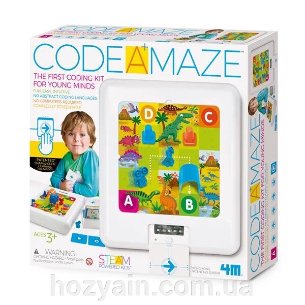 Набір для навчання 4M Програмування для дітей Code-A-Maze (00-06801) від компанії hozyain. com. ua - фото 1