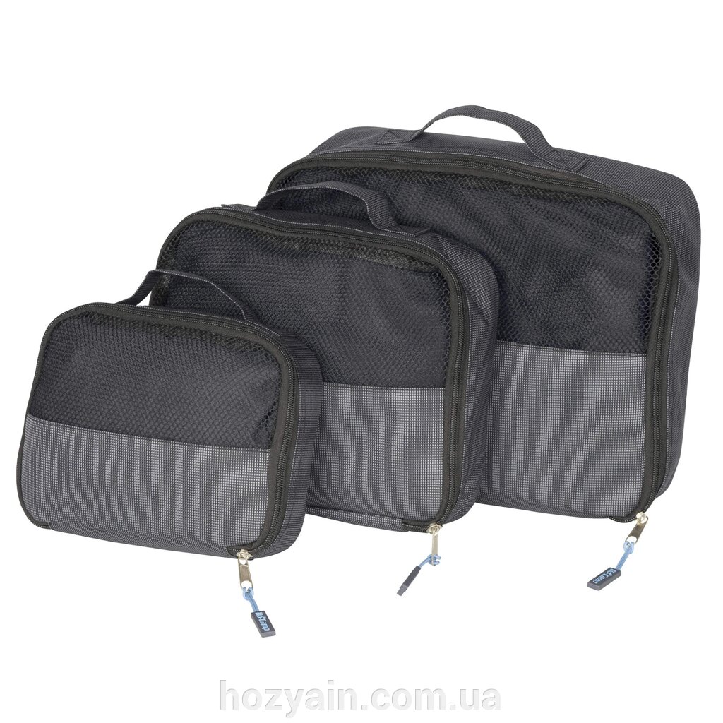 Набір органайзерів дорожніх Bo-Camp Travel Pack Cube 3 pc Anthracite (7504370) від компанії hozyain. com. ua - фото 1