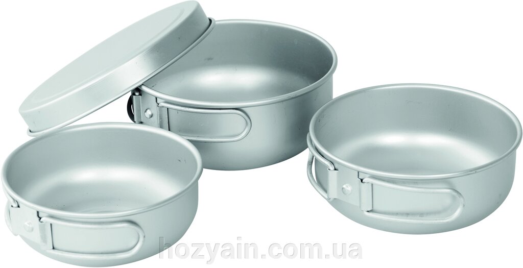 Набір туристичного посуду Easy Camp Adventure Ultra Light Cook Set Silver (680196) від компанії hozyain. com. ua - фото 1