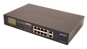 Некерований гігабітний комутатор PoE Planet GSD-1002VHP (8Port 10/100/1000Mbps 802.3atPoE+2Port GSD-1002VHP