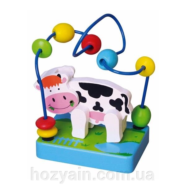 Пальчиковий лабіринт Viga Toys Корівка (59661) від компанії hozyain. com. ua - фото 1