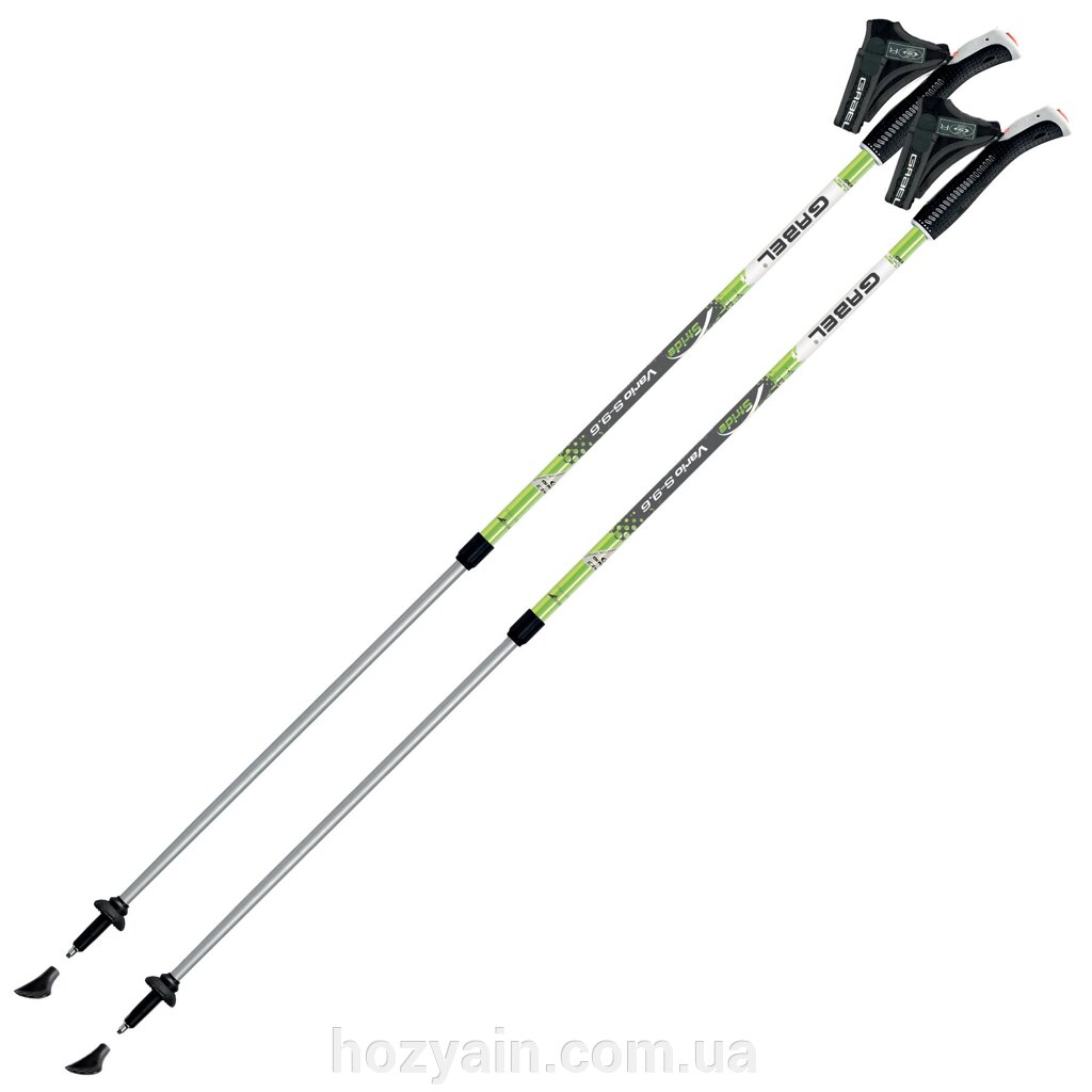 Палиці для скандинавської ходьби Gabel Vario S-9.6 Lime (7008350530000) від компанії hozyain. com. ua - фото 1