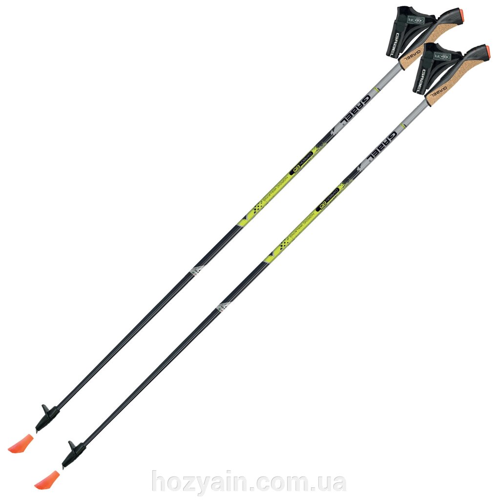 Палиці для скандинавської ходьби Gabel X-5 Black/Yellow 115 (7008351131150) від компанії hozyain. com. ua - фото 1