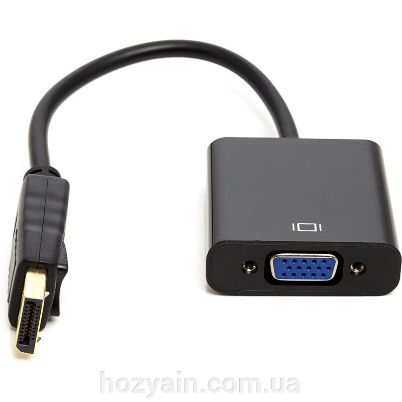 Перехідник PowerPlant DisplayPort (M) - VGA (F), 0,15 м CA911875 від компанії hozyain. com. ua - фото 1