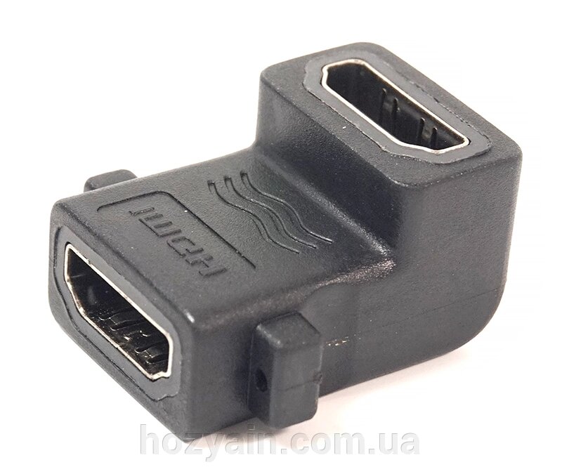 Перехідник PowerPlant HDMI AF - HDMI AF, панельний кутовий KD00AS1304 від компанії hozyain. com. ua - фото 1