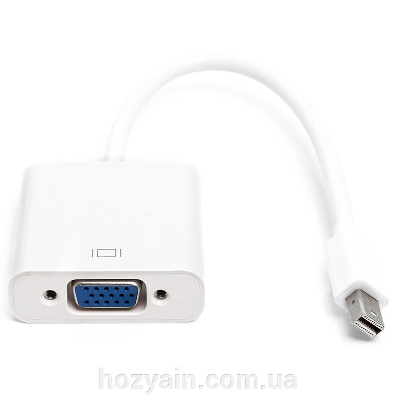 Перехідник PowerPlant mini DisplayPort (Thunderbolt) (M) - VGA (F), 0.15 м CA911899 від компанії hozyain. com. ua - фото 1