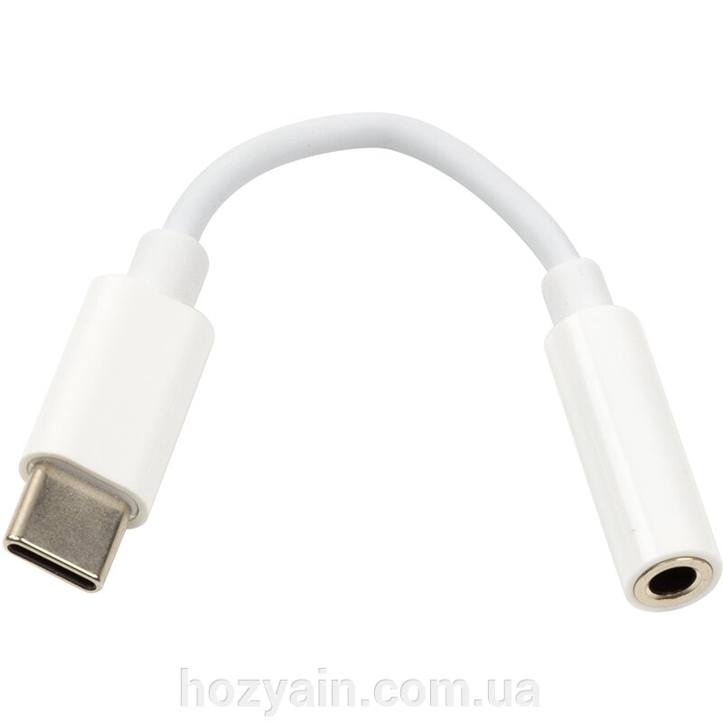 Перехідник PowerPlant USB Type-C (M) - AUX 3.5 мм (F), 0.2 м CA913213 від компанії hozyain. com. ua - фото 1