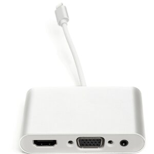 Перехідник PowerPlant Lightning (M) - HDMI, VGA, 3.5 мм (F) CA911929