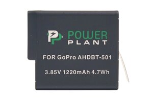 Акумулятор PowerPlant для GoPro AHDBT-501 1220mAh CB970124