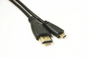 Відео кабель PowerPlant HDMI (M) - micro HDMI (M), 1.4V, 32AWG, 4K x 2K, 2м KD00AS1274