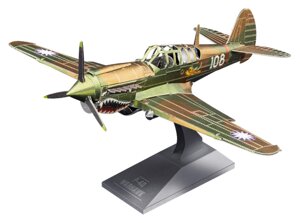 Металевий 3D конструктор "Американський винищувач P-40 Уорхок (P-40 Warhawk)" Metal Earth MMS213