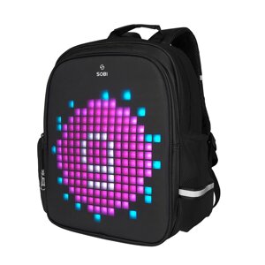 Рюкзак Sobi Pixel Kids SB9701 Black з LED екраном