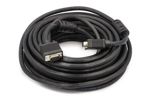 Відео кабель PowerPlant VGA-VGA, 15m, Double ferrites CA911035