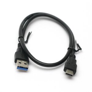 Кабель PowerPlant USB 3.0 AM – Type-C 0.5 м KD00AS1253