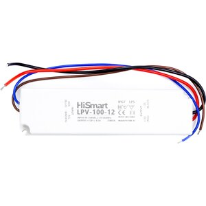 Блок живлення HiSmart 12V, 8.5A, 100W, IP67 LPV-100-12