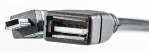 Кабель PowerPlant OTG USB 2.0 AF - Mini, 0.5м KD00AS1235