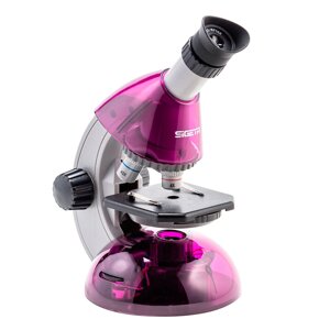 Микроскоп детский с креплением для смартфона SIGETA MIXI 40x-640x PURPLE