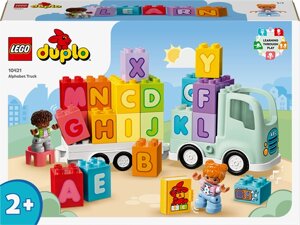 Конструктор LEGO DUPLO Town Вантажівка з абеткою 36 деталей (10421)