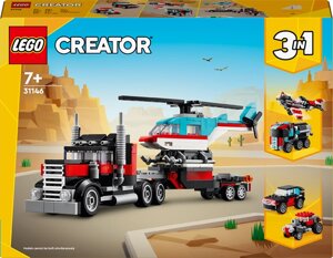 Конструктор LEGO Creator Бортова вантажівка з гелікоптером 270 деталей (31146)