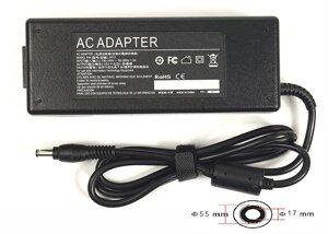 Блок живлення для ноутбуків PowerPlant ACER 220V, 19V 120W 6.32A (5.5*1.7) AC120F5517