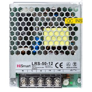 Блок живлення HiSmart 12V, 4.2A, 50W LRS-50-12