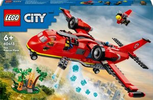 Конструктор LEGO City Пожежний рятувальний літак 478 деталей (60413)