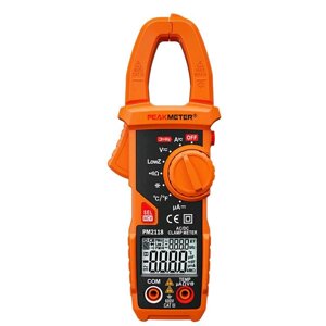 Струмові кліщі з функцією мультиметра (600A AC/DC) Peakmeter PM2118