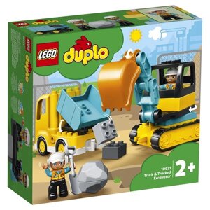 Конструктор LEGO DUPLO Вантажівка та гусеничний екскаватор 20 деталей (10931)