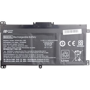 Акумулятор PowerPlant для ноутбуків HP Pavilion X360 14-BA (BK03XL, HSTNN-LB7S) 11.55V 3400mAh NB461493