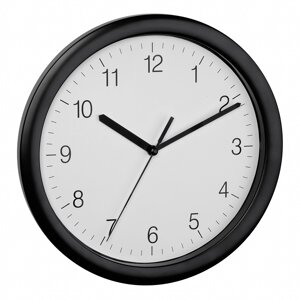 Настінний годинник TFA 60306401 Sweep, чорний, d=254x34 мм