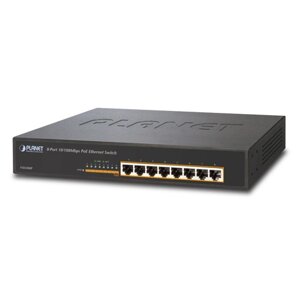 Некерований комутатор PoE Planet FSD-808P (8-Port 10/100Mbps PoE) FSD-808P