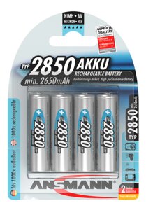 Акумулятор Ansmann AA 4 X 2850 mAh NiMH 1.2V PREMIUM