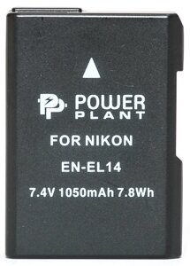 Акумулятор PowerPlant Nikon EN-EL14 Chip 1050mAh DV00DV1290