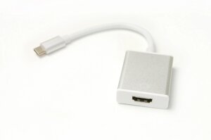 Кабель-перехідник PowerPlant HDMI female - USB Type-C, 0.15м KD00AS1272