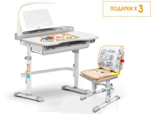 Комплект Evo-kids (стул+стол+Поличка+лампа) Evo-18 G з лампою