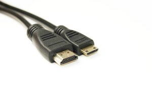 Відео кабель PowerPlant HDMI - mini HDMI, 2м, позолочені конектори, 1.4V KD00AS1273