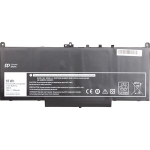 Акумулятор PowerPlant для ноутбуків DELL Latitude E7270 (J60J5) 7.6V 7200mAh NB441143