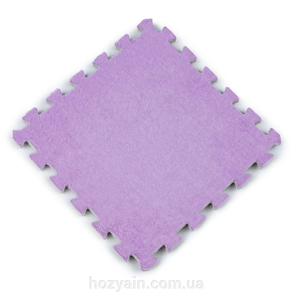 Підлога-пазл плюшевий ФІОЛЕТОВИЙ 30*30*1cm (D) SW-00002086 від компанії hozyain. com. ua - фото 1