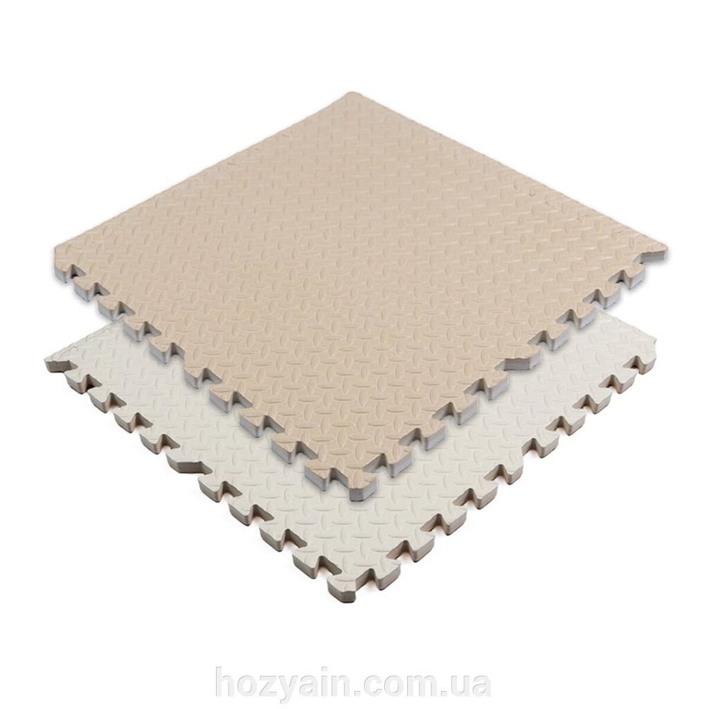 Підлогове двостороннє покриття CREAM and BEIGE 60*60cm*2cm (D) SW-00001846 від компанії hozyain. com. ua - фото 1