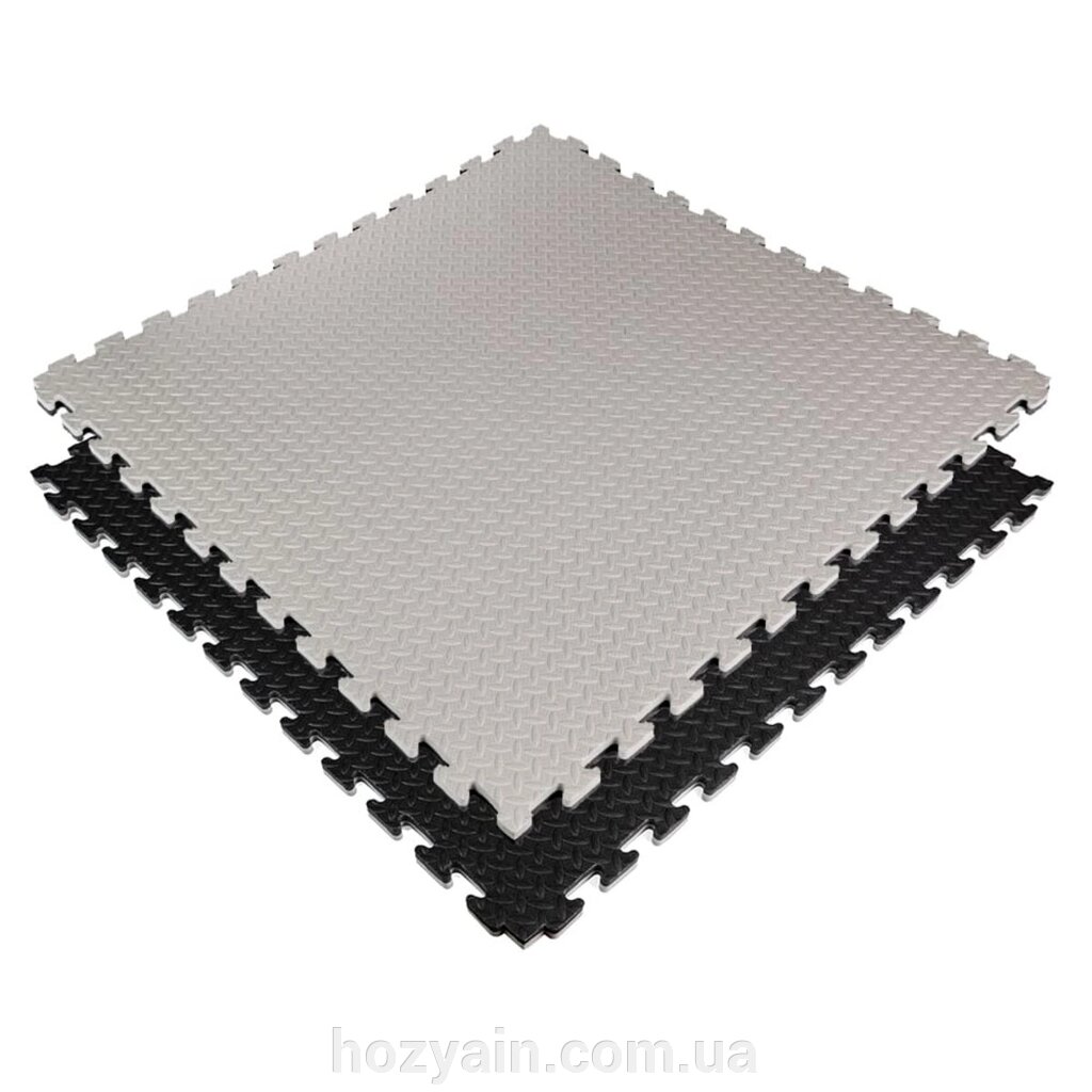 Підлогове двостороннє покриття GREY та BLACK 100*100cm*2cm (D) SW-00001844 від компанії hozyain. com. ua - фото 1